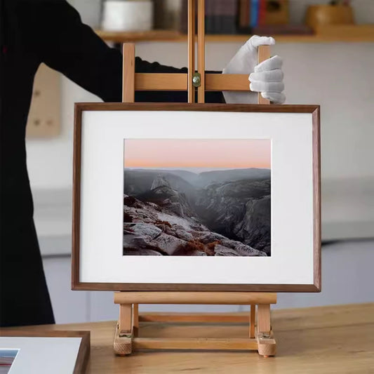 Straight angle wood frame - wall hanging