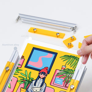 CyberFrame – Atomic Indigo | Modern Acrylic + Aluminum Picture Frame