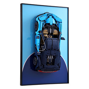 LEGO Technic Compatible Wall Display for Bugatti Chiron 42083