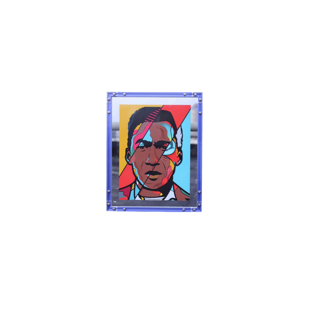 CyberFrame – Atomic Indigo | Modern Acrylic + Aluminum Picture Frame