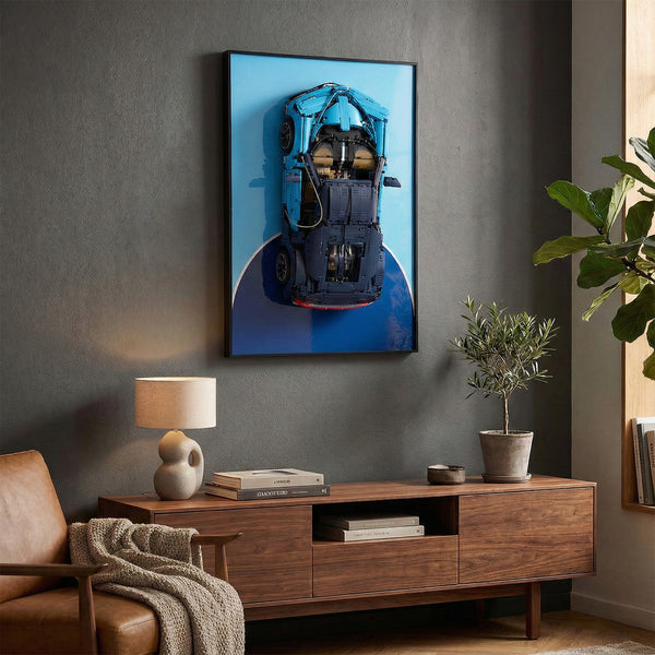 LEGO Technic Compatible Wall Display for Bugatti Chiron 42083