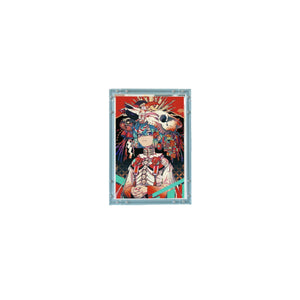 CyberFrame – Electric Cyan | Acrylic + Aluminum Futuristic Picture Frame