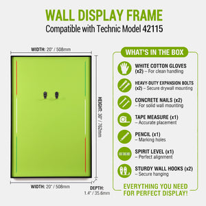 LEGO Technic Compatible Wall Display for Lamborghini Sián FKP 37 42115