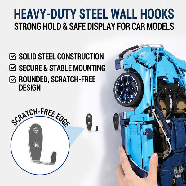 LEGO Technic Compatible Wall Display for Bugatti Chiron 42083