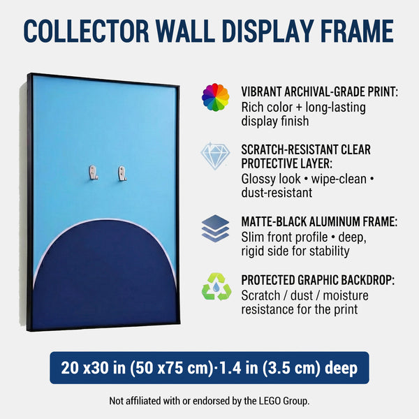 LEGO Technic Compatible Wall Display for Bugatti Chiron 42083