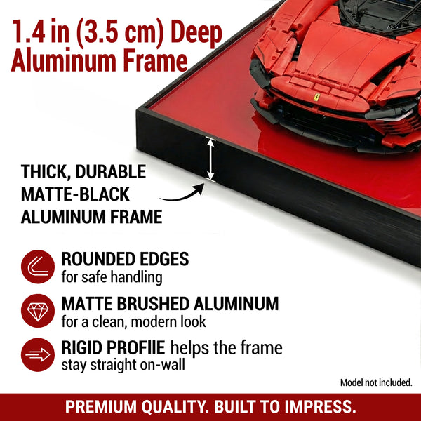 LEGO Technic Compatible Wall Display for  Ferrari Daytona SP3 42143